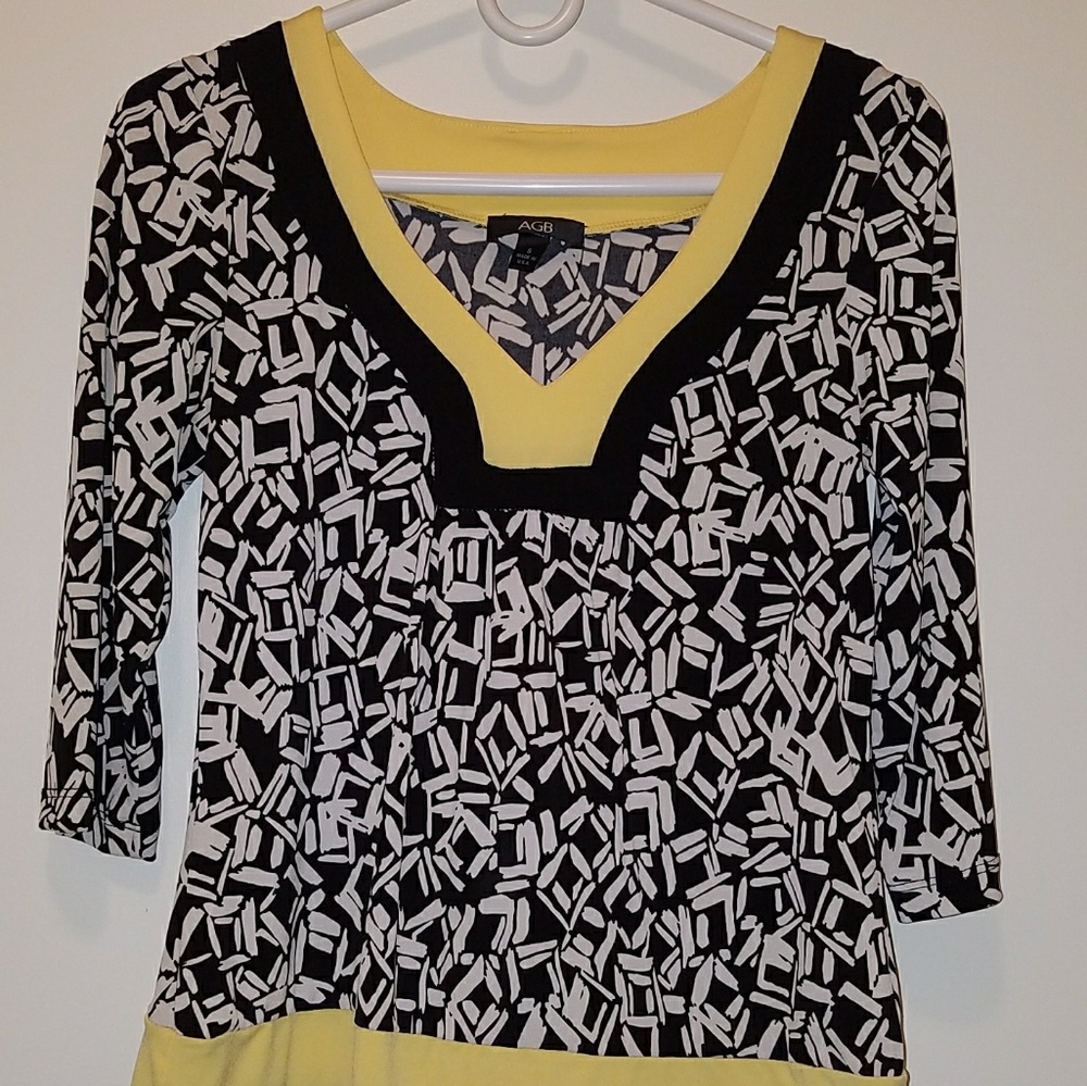 Silky 3/4 sleeve dress shirt